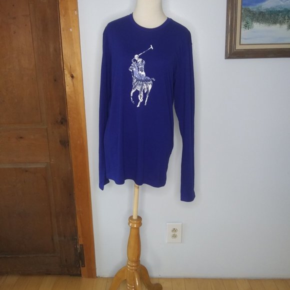 Polo Ralph Lauren Long Sleeve Big Pony graphic  cotton Tee shirt size sm… - Picture 12 of 13